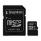 Карта памяти Kingston microSDHC 32Gb Class10+Adapter SD